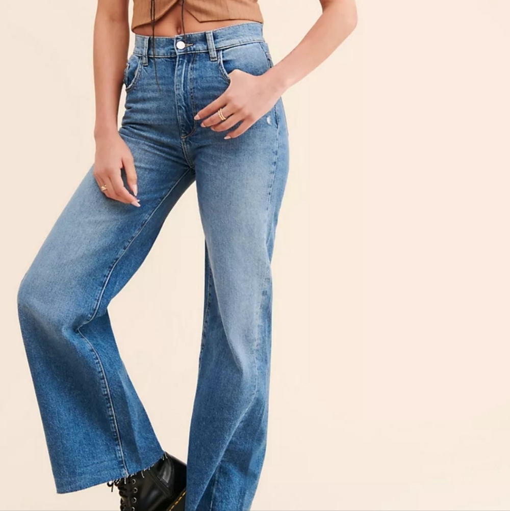 DL1961 Timeless Hepburn Wide Leg Jeans